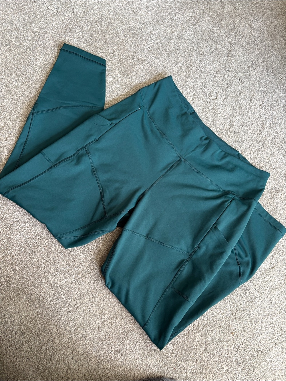 Duluth Trading Co Deep Teal Performance Leggings